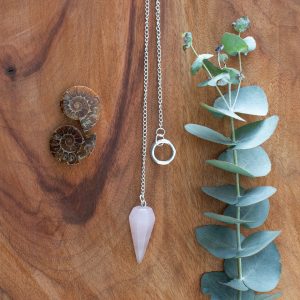 Rose quartz pendulum